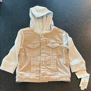 Cat & Jack Tan and Gray Jean Jacket
